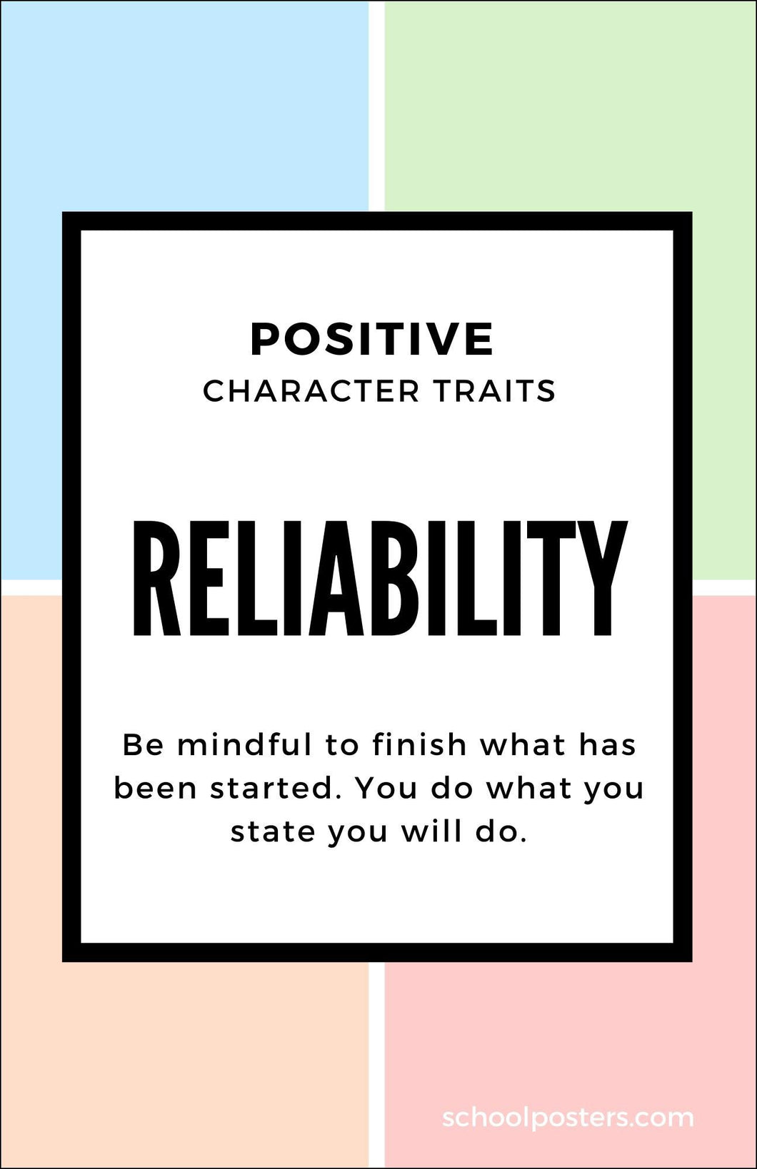 Character Reliability Poster