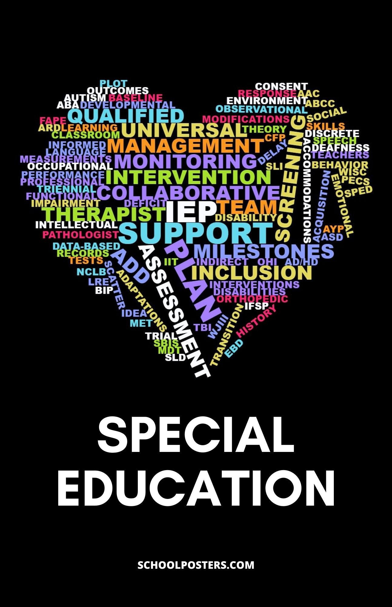 Special Education Heart Poster