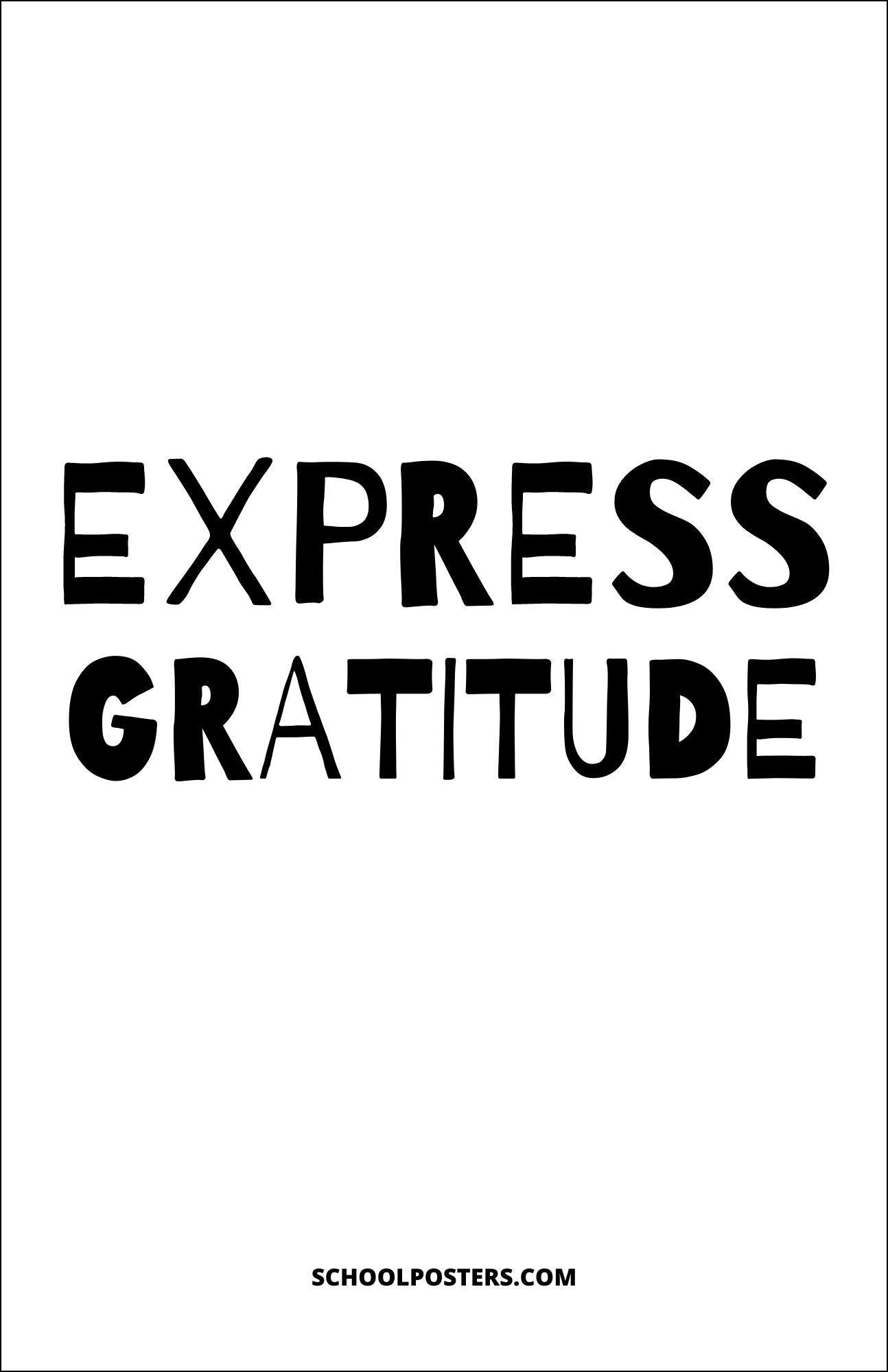 Express Gratitude Poster