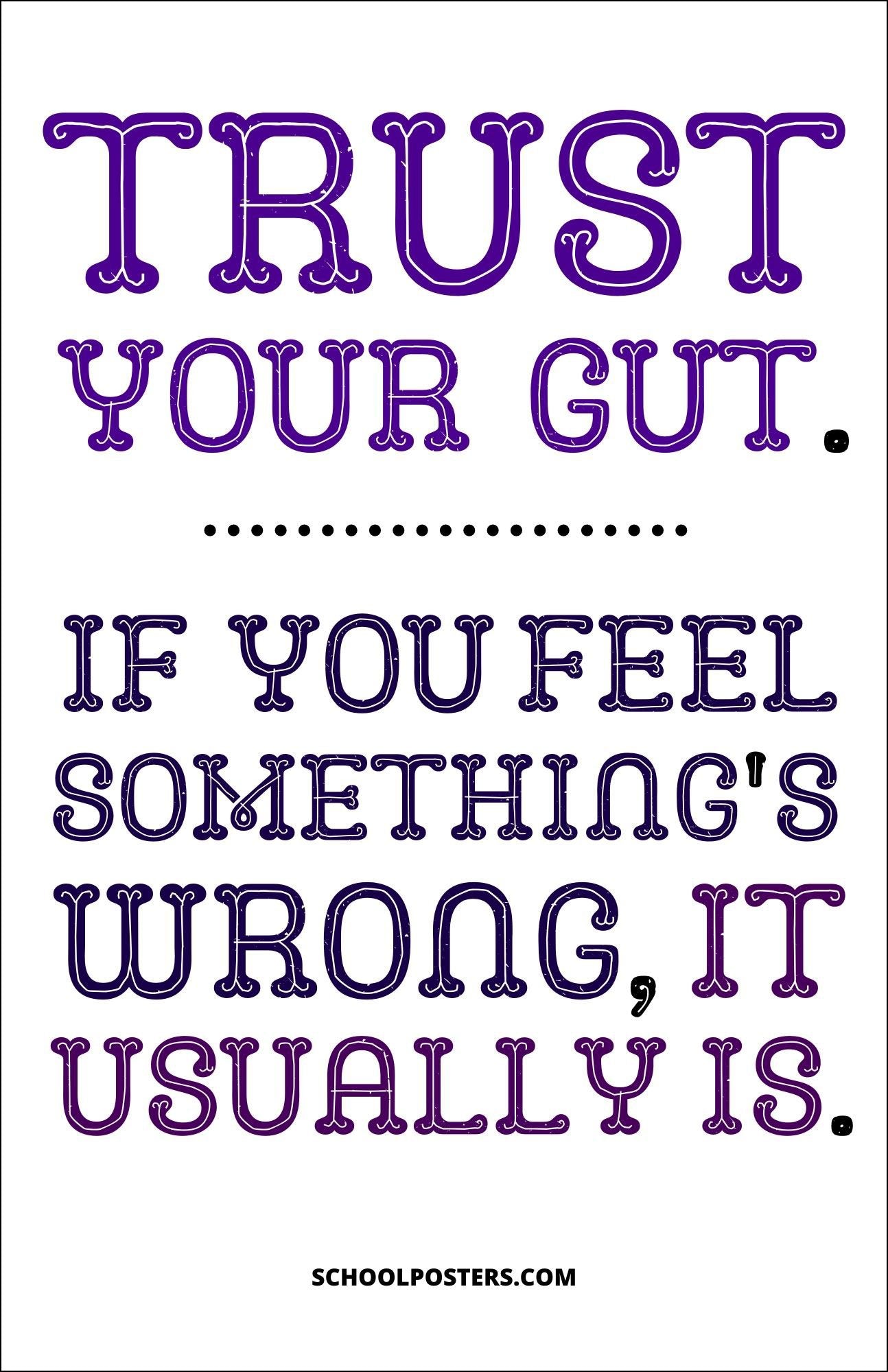 Trust Your Gut Poster