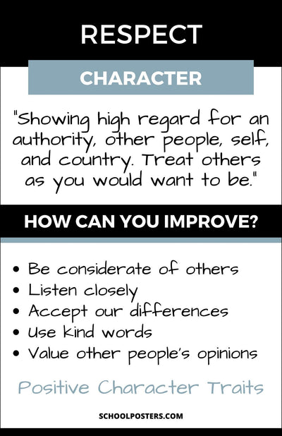 Respect Character Trait Poster