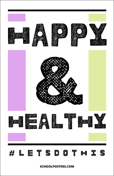 Happy and Healthy Poster