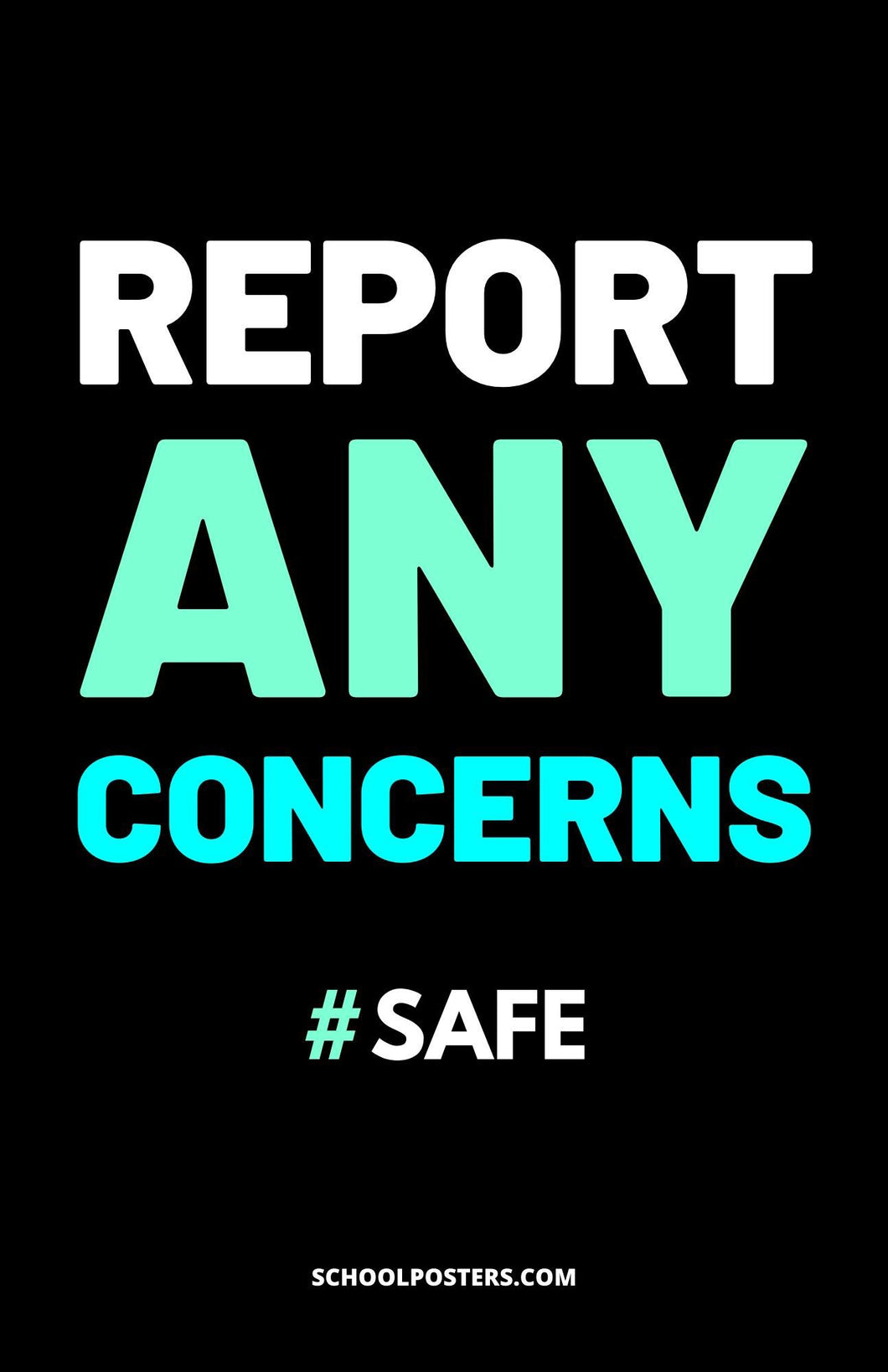 Report Any Concerns Poster