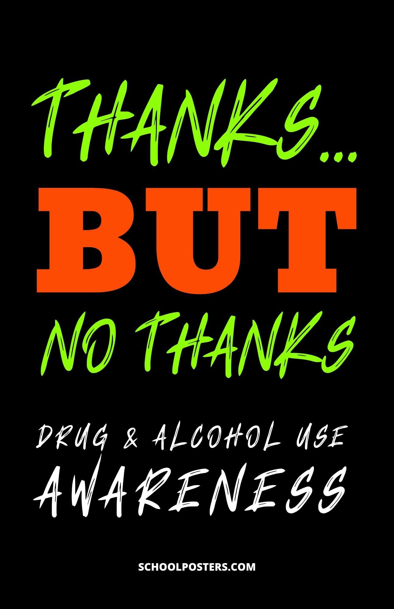 Drug and Alcohol Use Awareness Poster