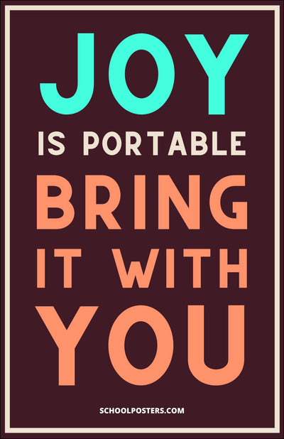 Joy is Portable Poster