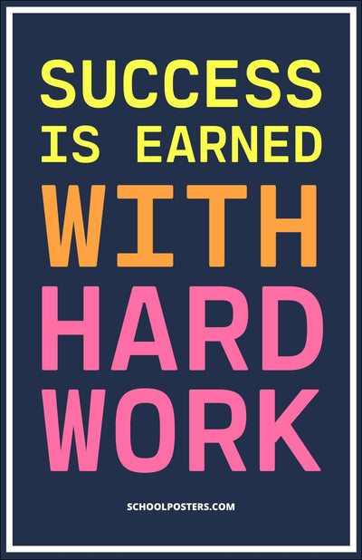 Success Is Earned Poster