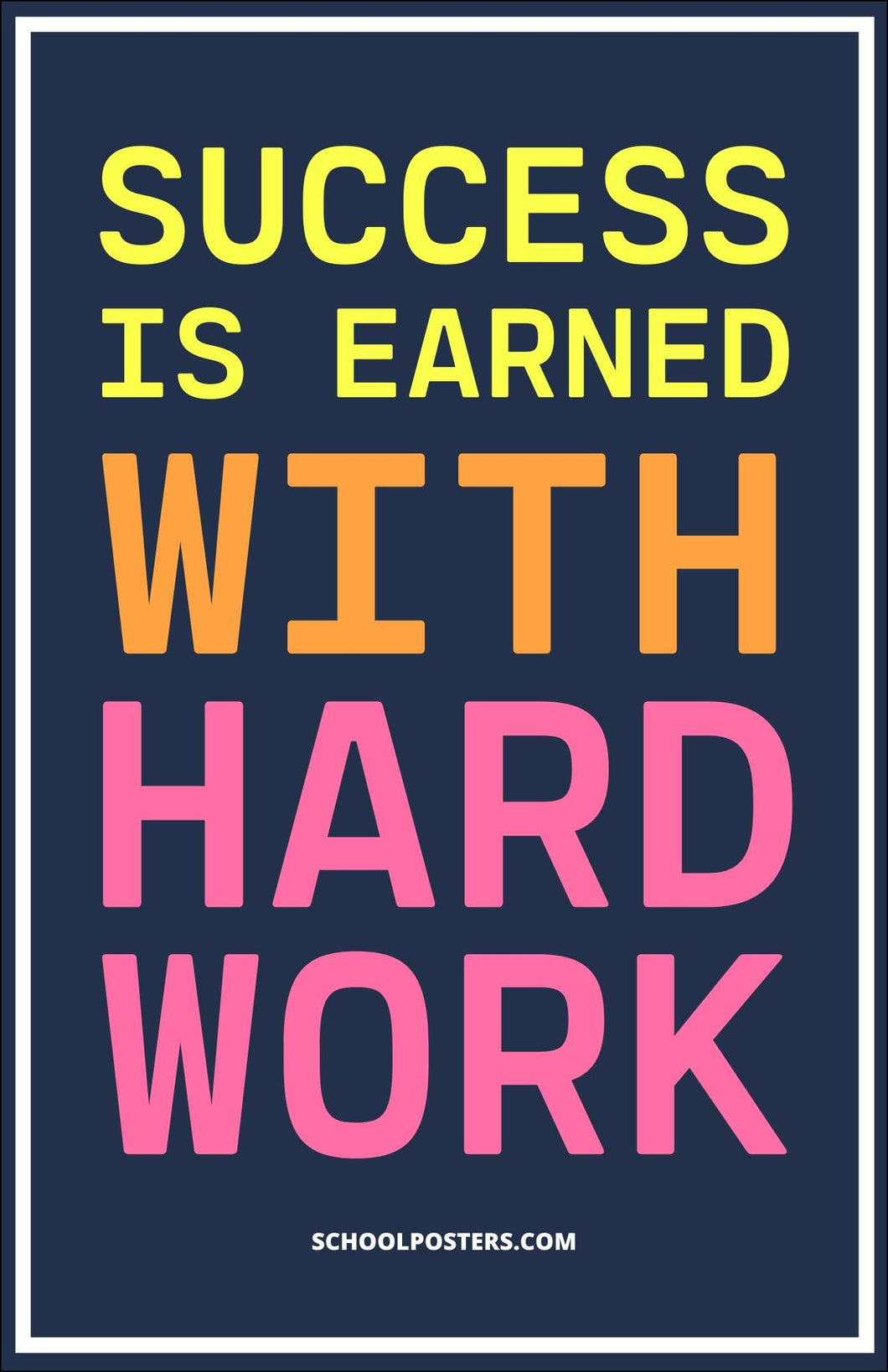 Success Is Earned Poster