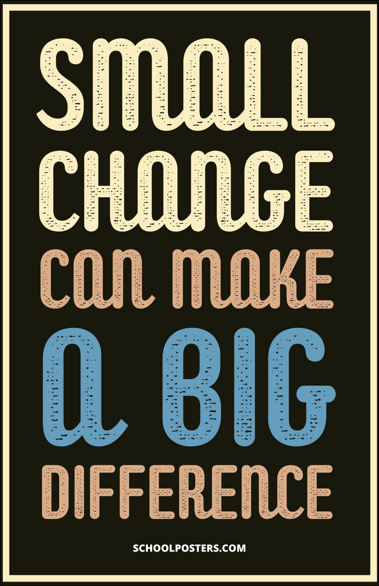 Small Change, Big Difference Poster