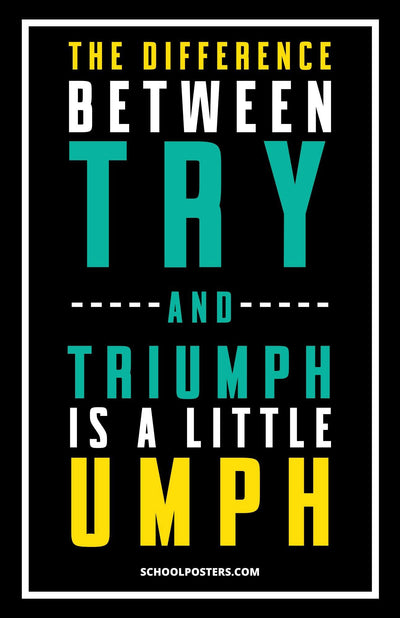 Try and Triumph Poster