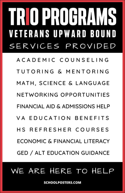 Veterans Upward Bound Services Poster