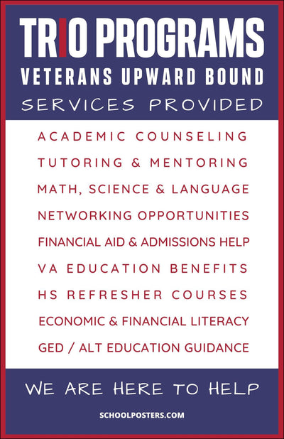 Veterans Upward Bound Services Poster