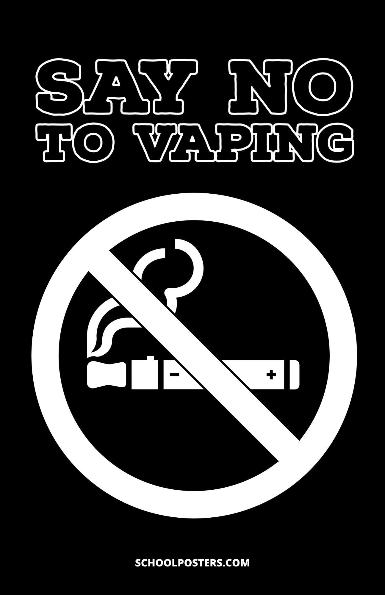 Say No To Vaping Poster