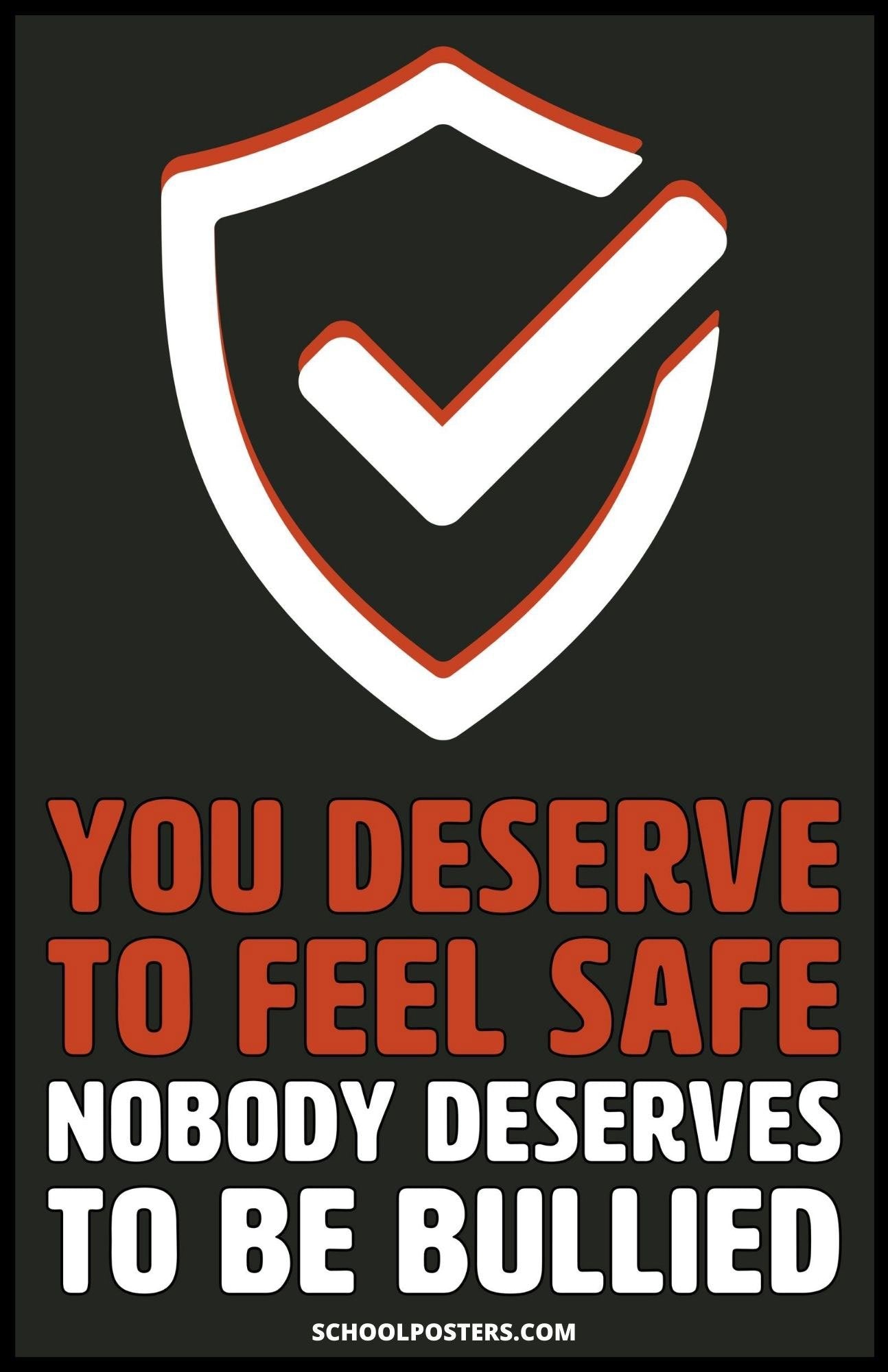 You Deserve To Feel Safe Poster