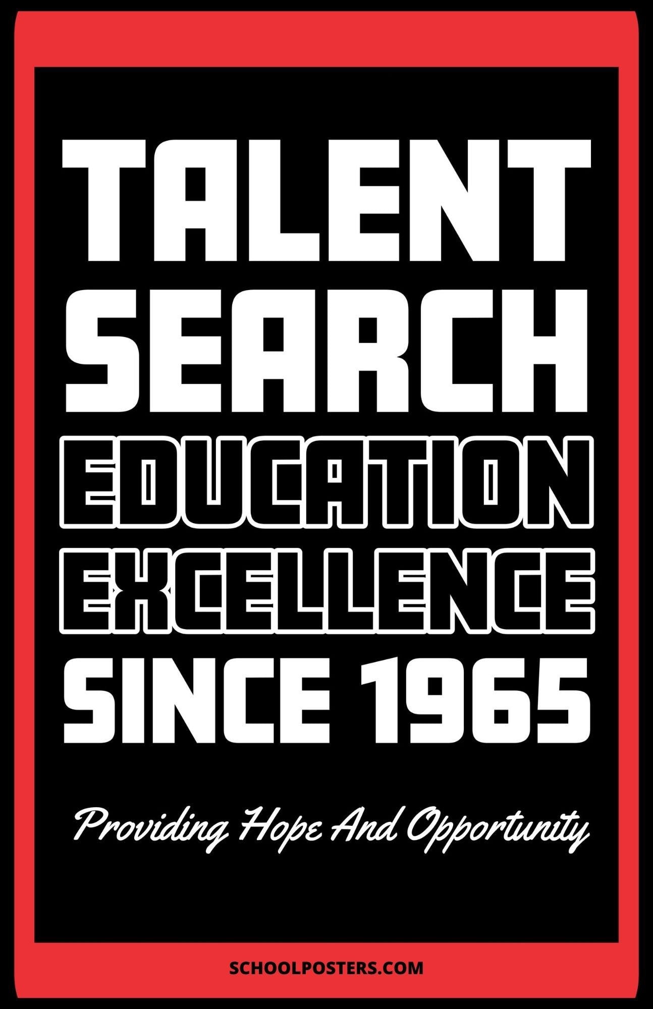 TRIO Talent Search Education Excellence Poster