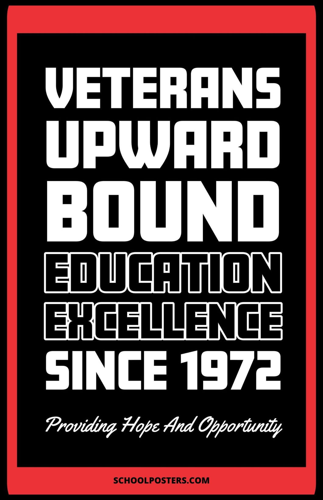 TRIO Veterans Upward Bound Education Excellence Poster