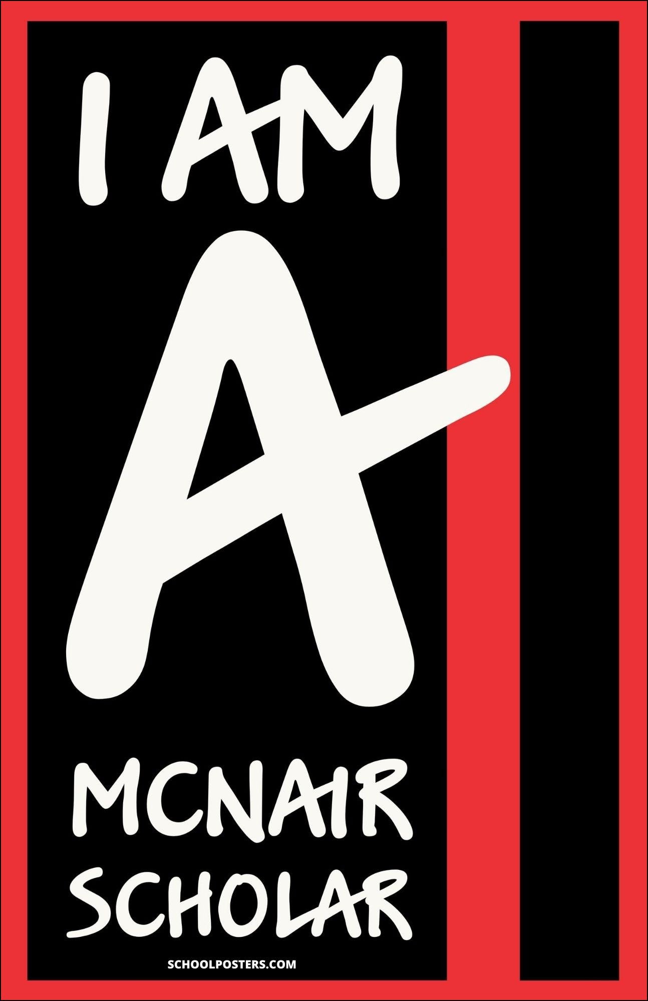 I Am A McNair Scholar Poster