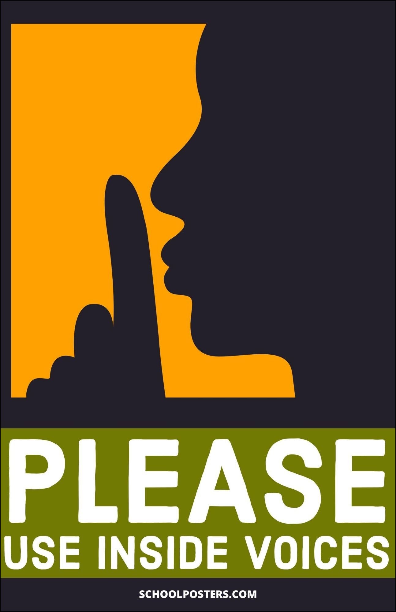 Please Use Your Inside Voice Poster