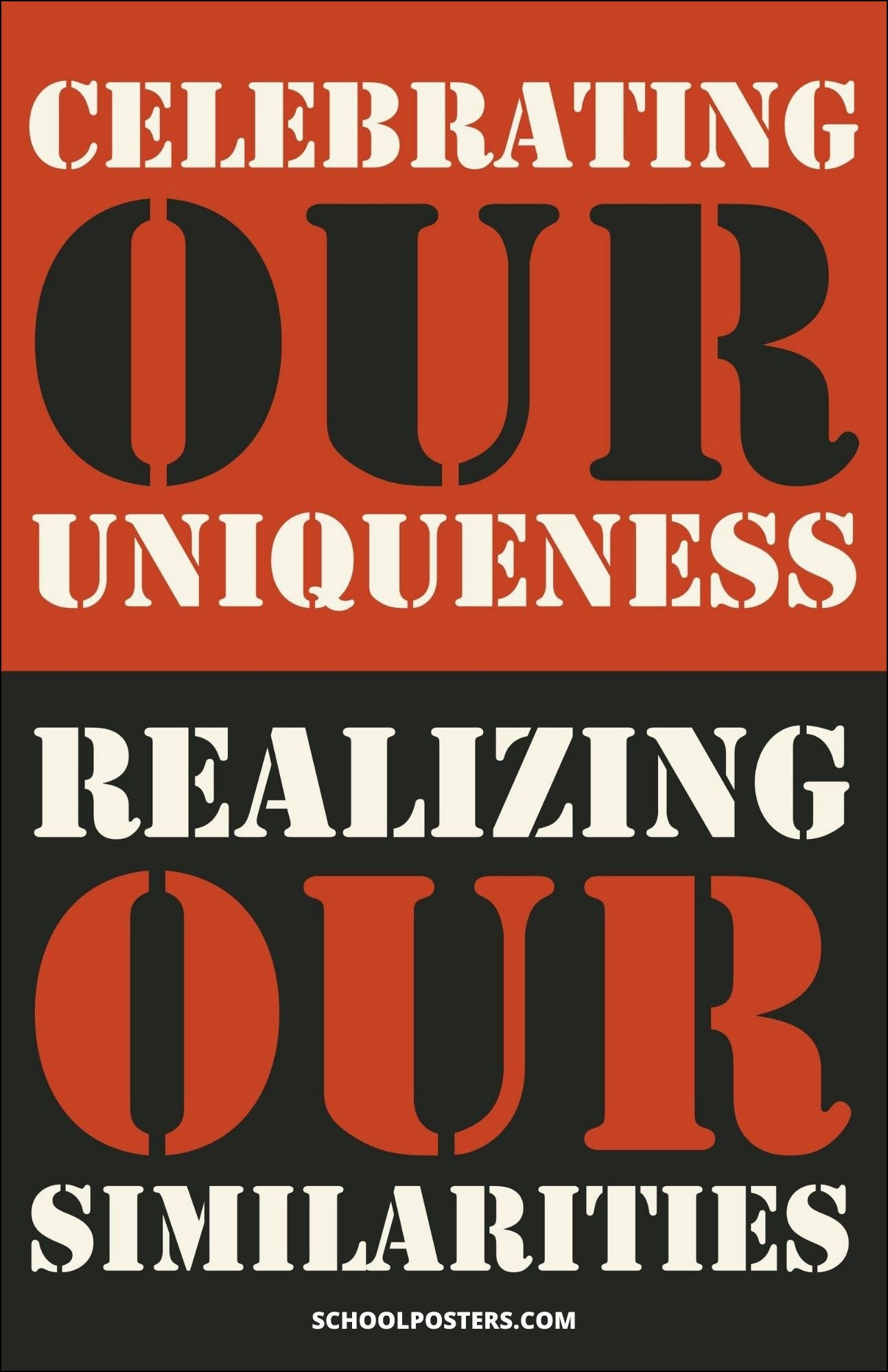 Celebrating Our Uniqueness Realizing Our Similarities Poster ...