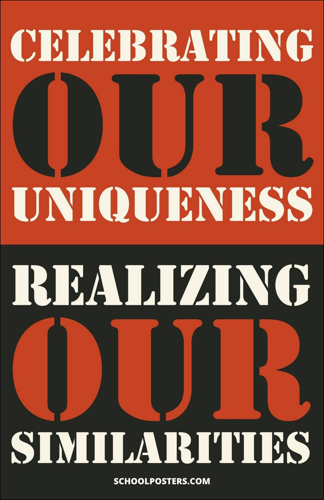 Celebrating Our Uniqueness Realizing Our Similarities Poster