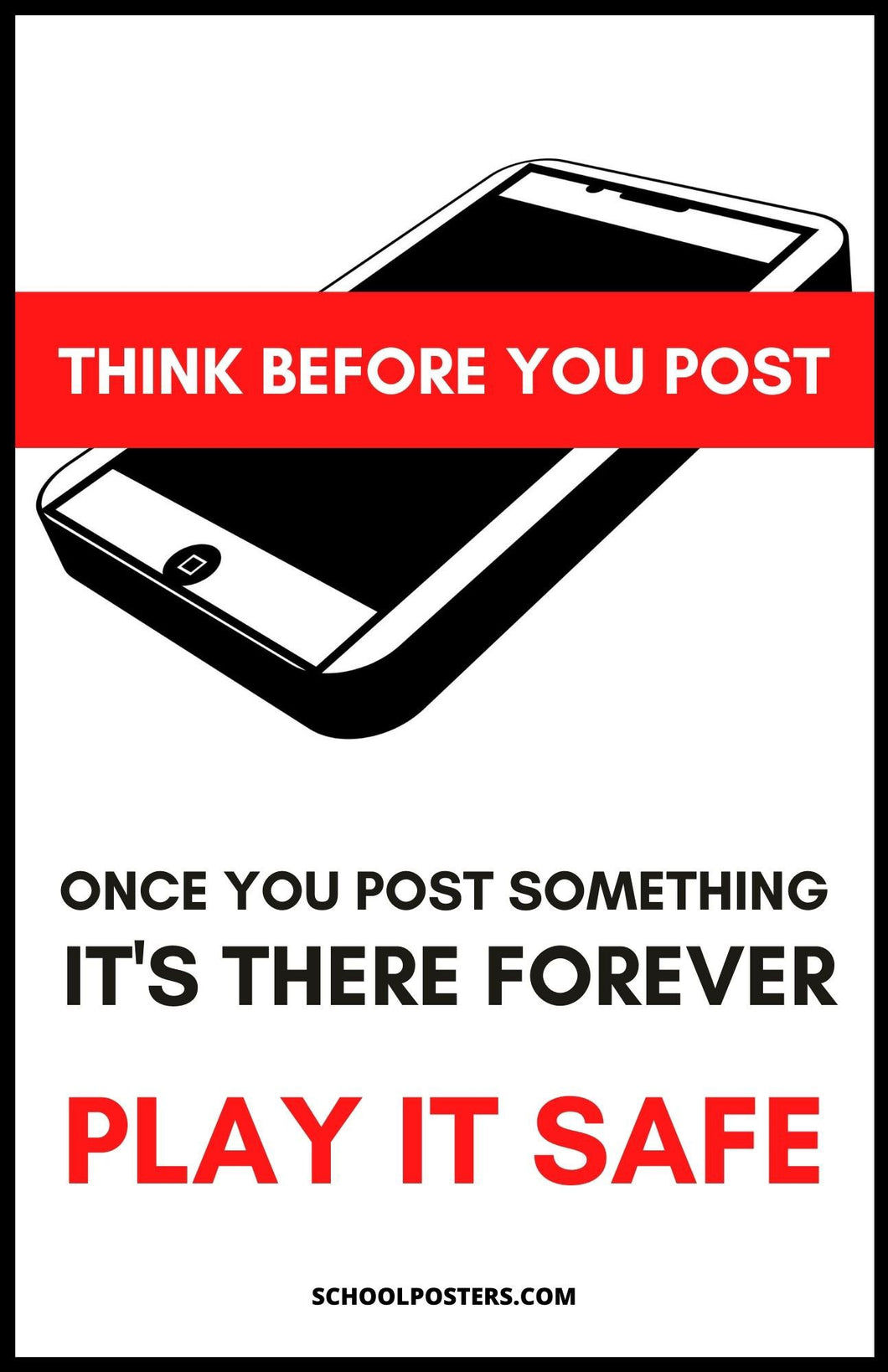 Think Before You Post Poster
