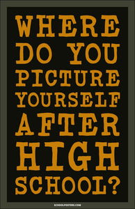 Where Do You Picture Yourself After High School Poster