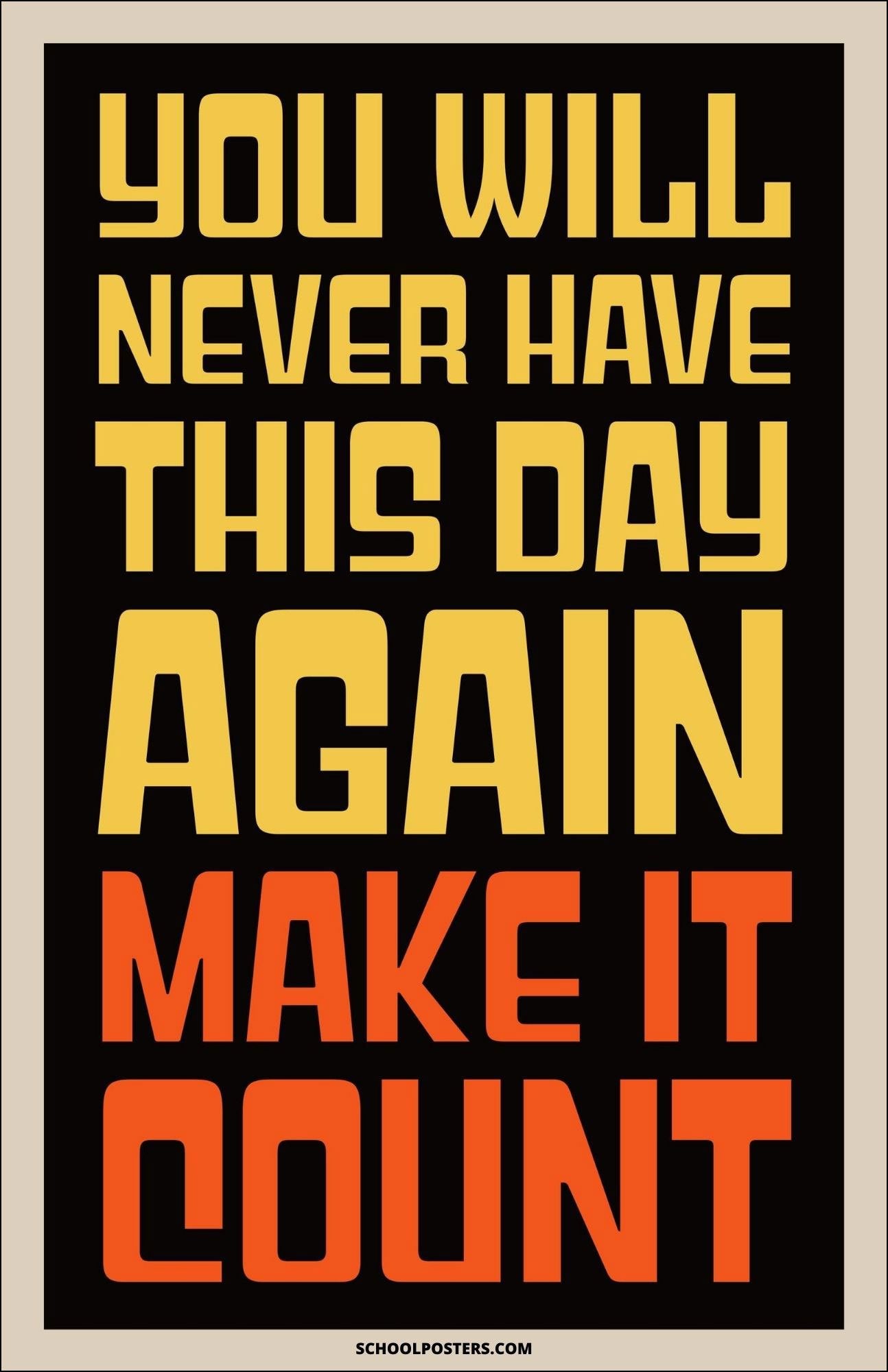 You Will Never Have This Day Again Poster
