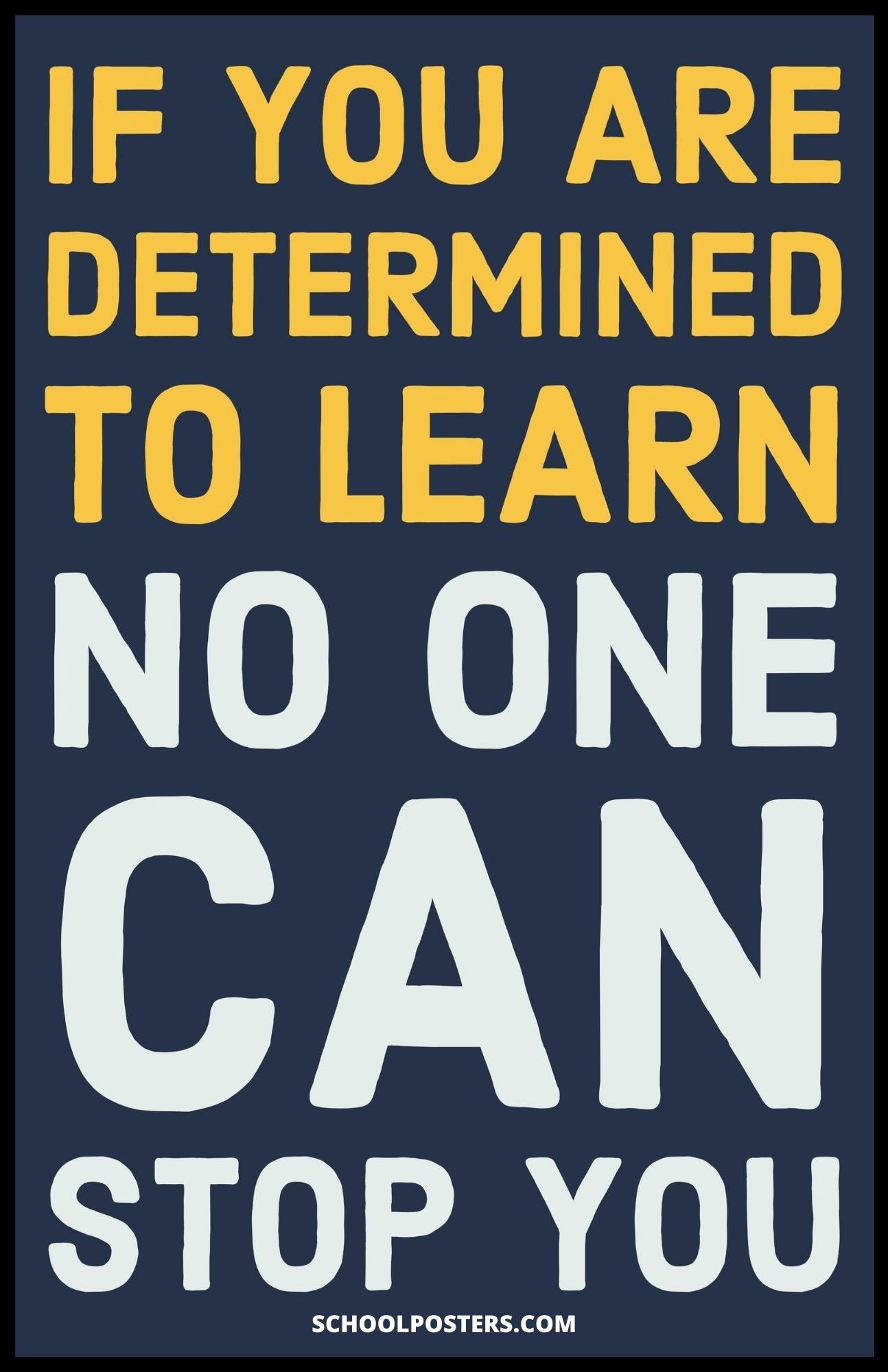 If You Are Determined To Learn Poster