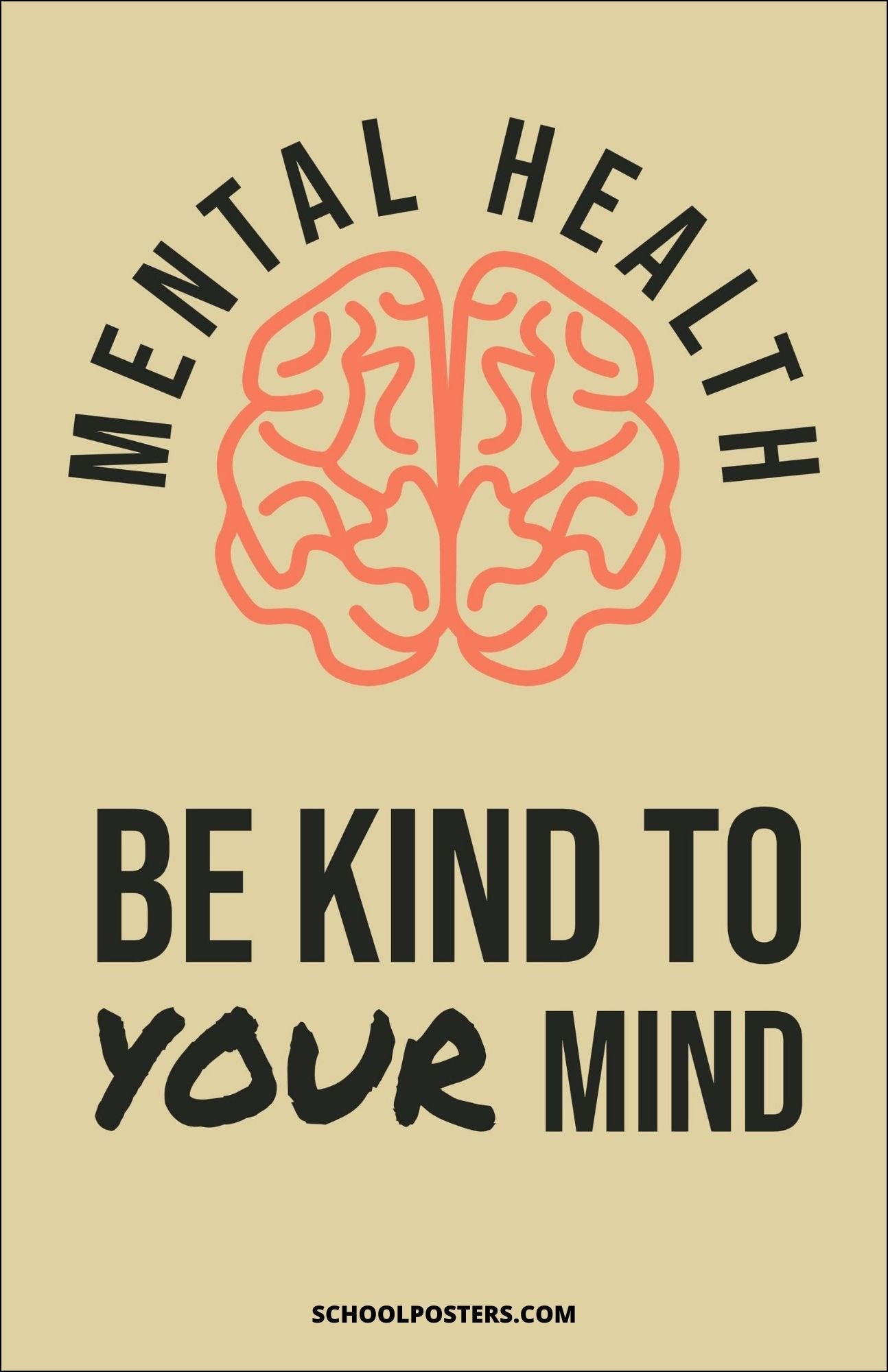 Be Kind To Your Mind Poster