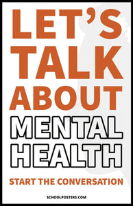 Lets Talk About Mental Health Poster