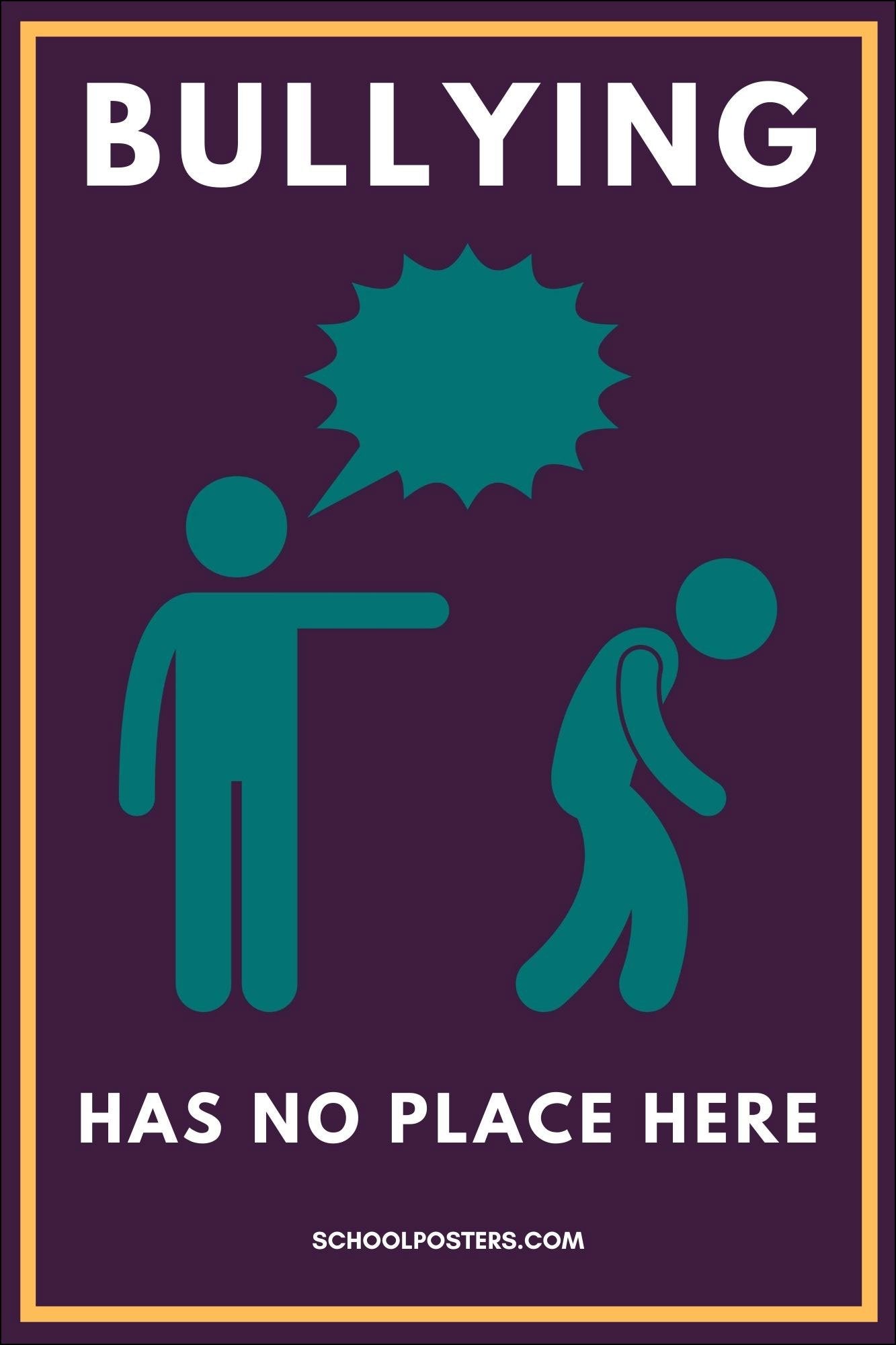 Bullying Has No Place Here Poster