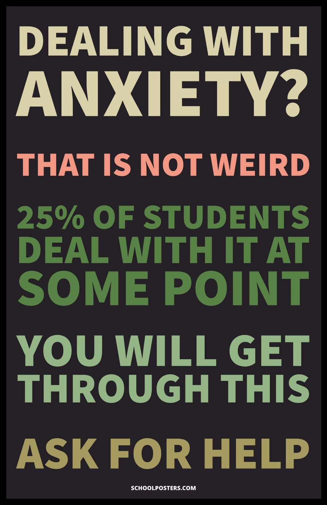 Dealing With Anxiety Poster