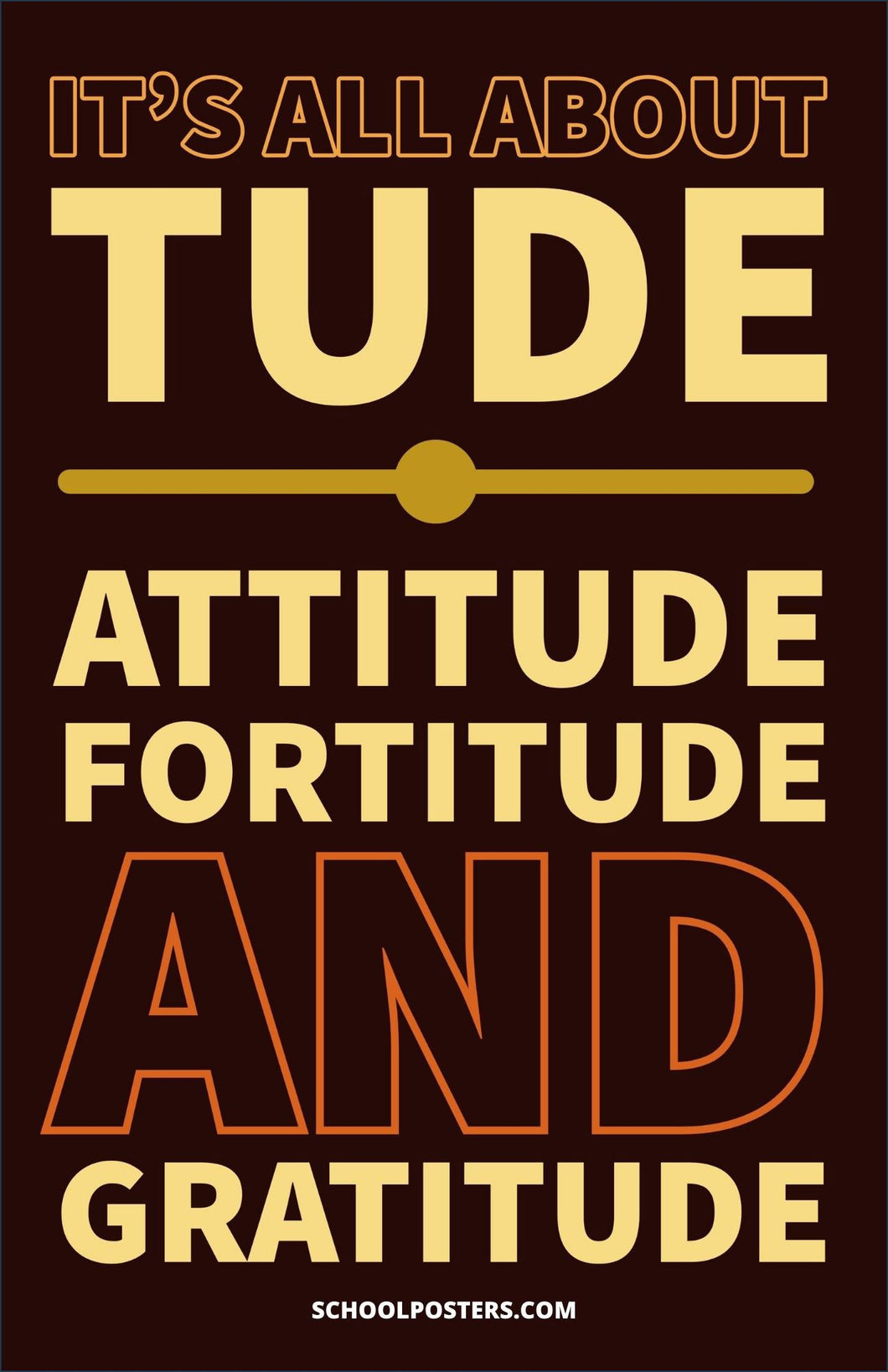 It Is All About Tude Poster