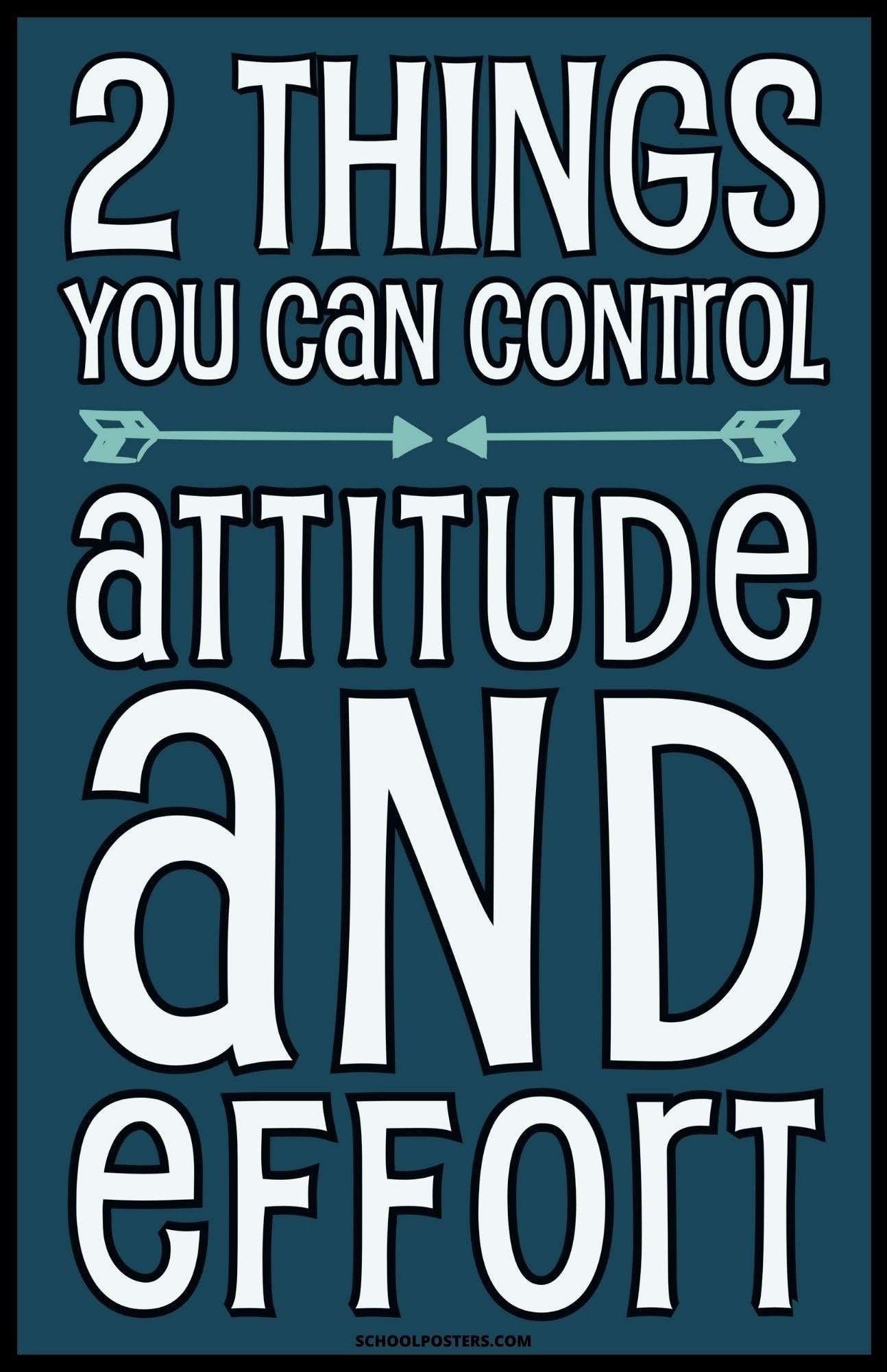 2 Things You Can Control Poster