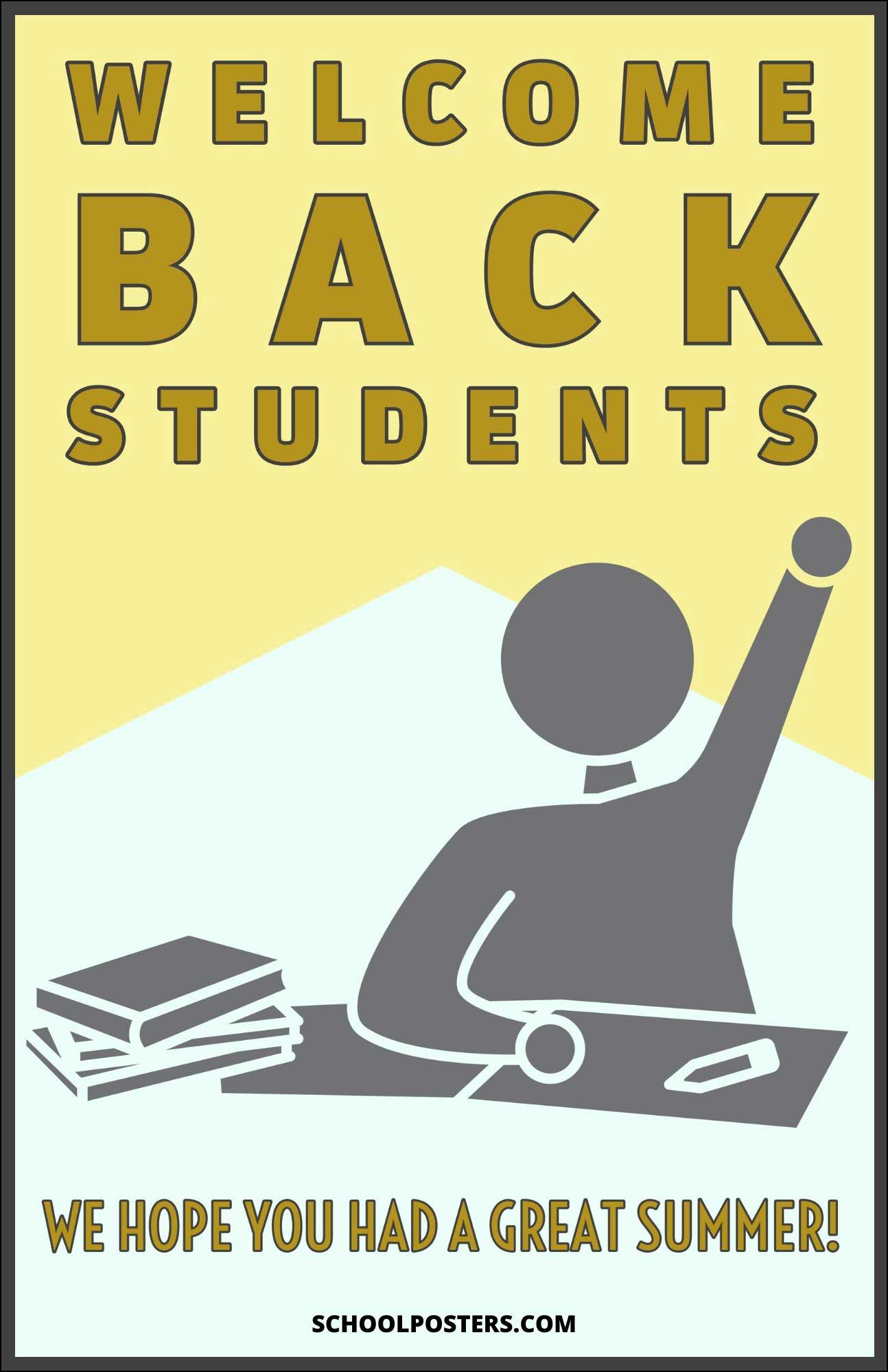 Welcome Back Students Poster