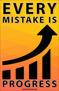 Every Mistake Is Progress Poster