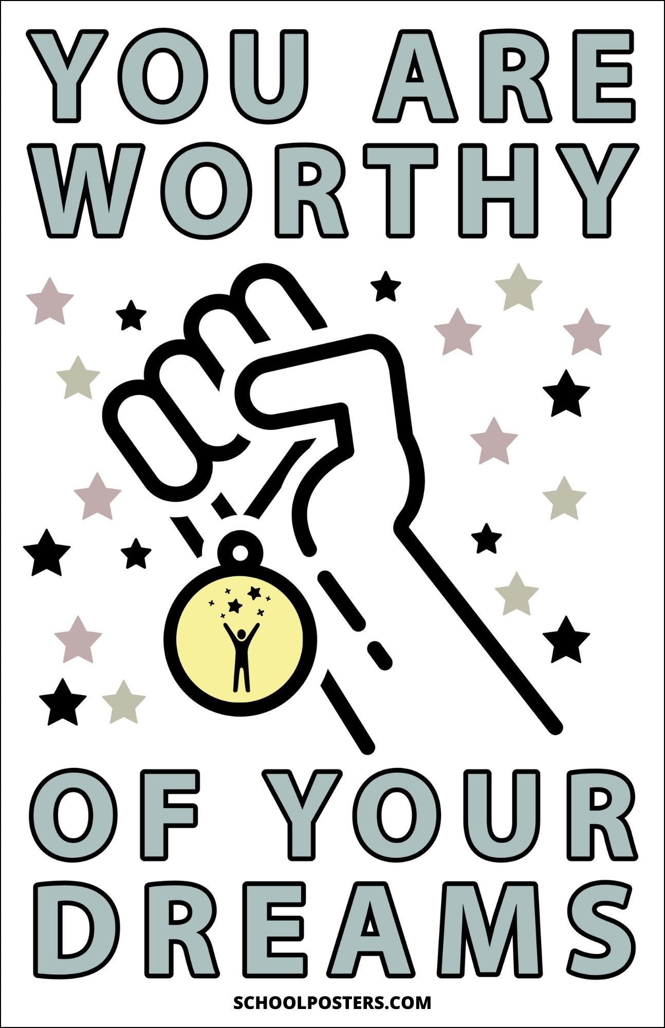 You Are Worthy Poster