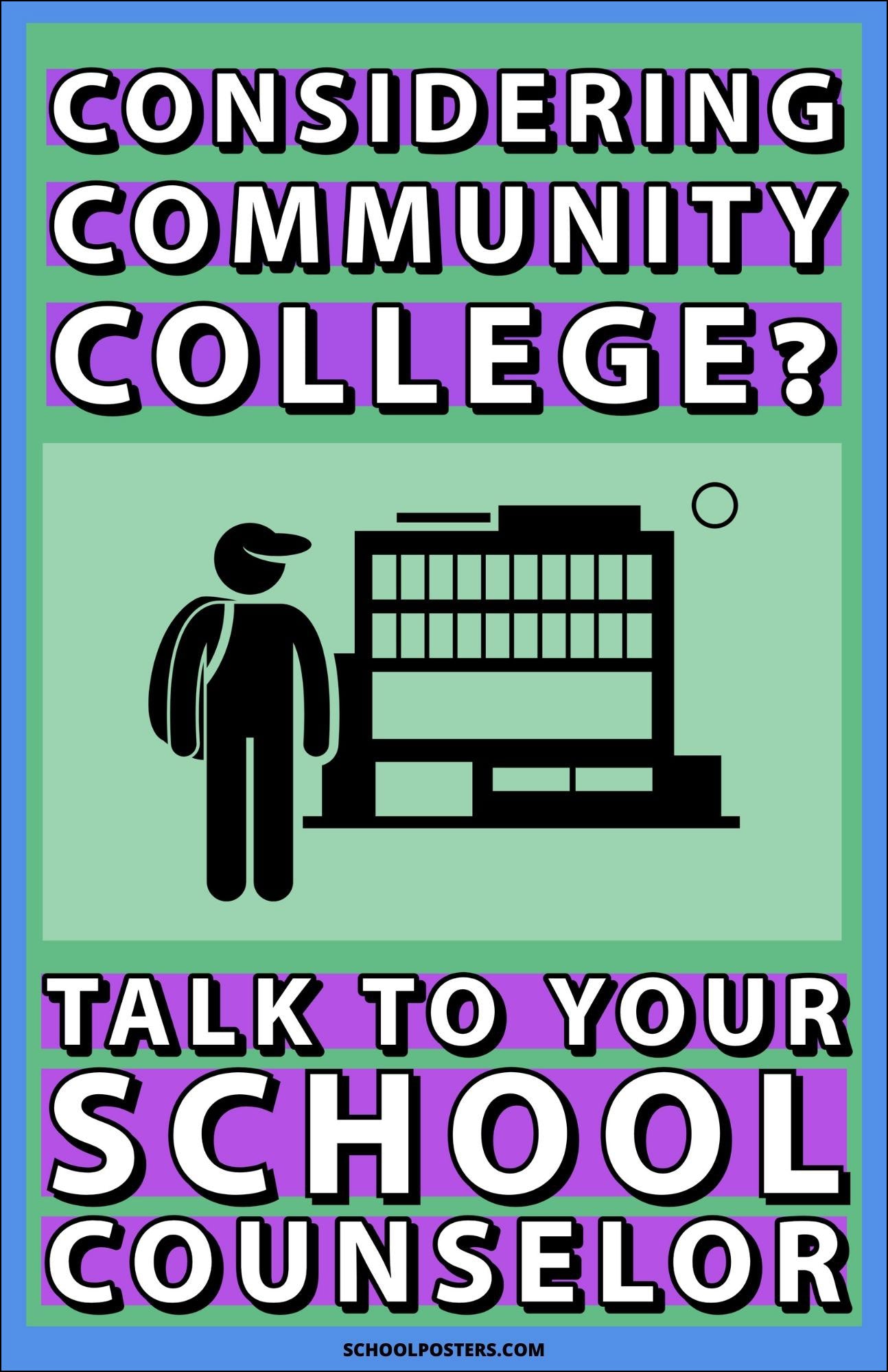 School Counselor Community College Poster