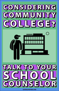 School Counselor Community College Poster