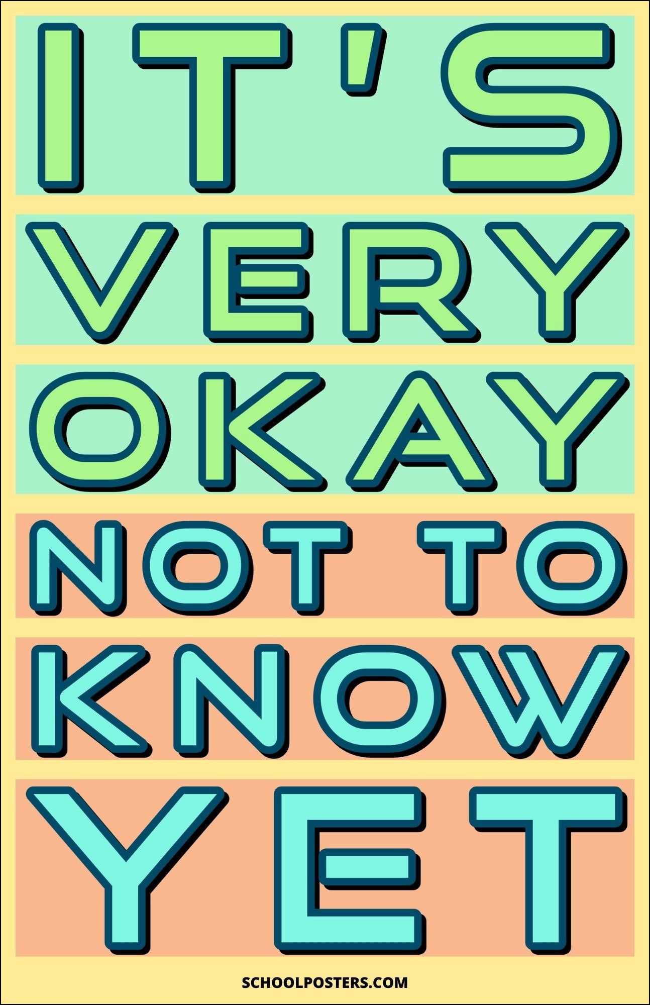Not To Know Yet Poster