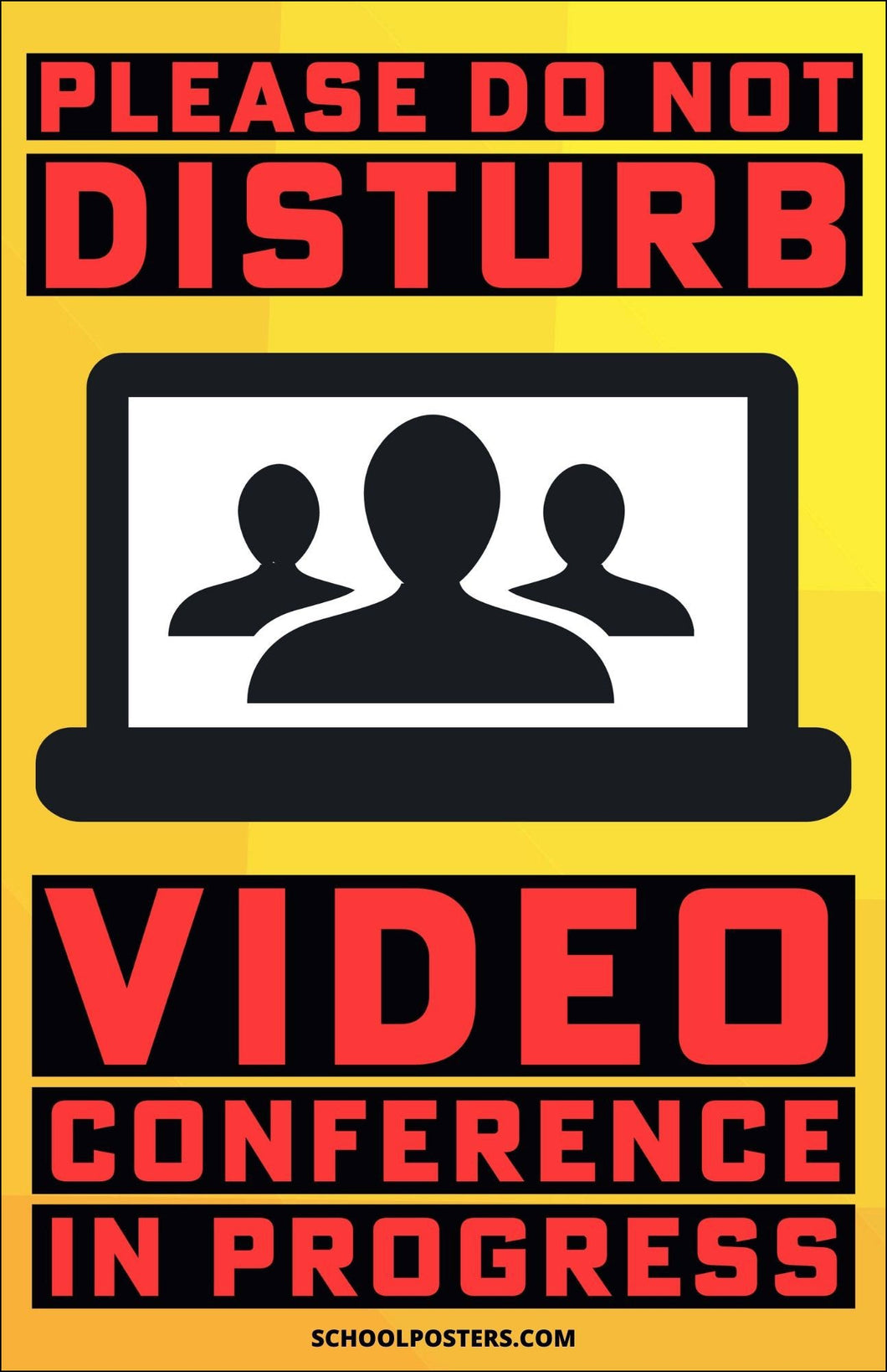 Video Conference In Progress Poster