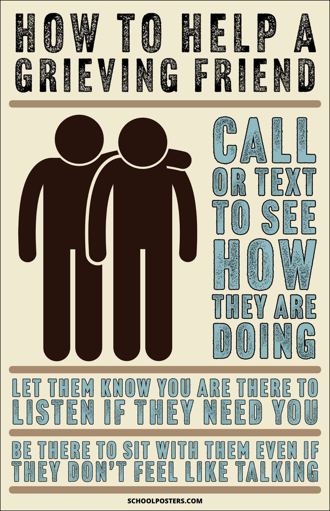Help A Grieving Friend Poster