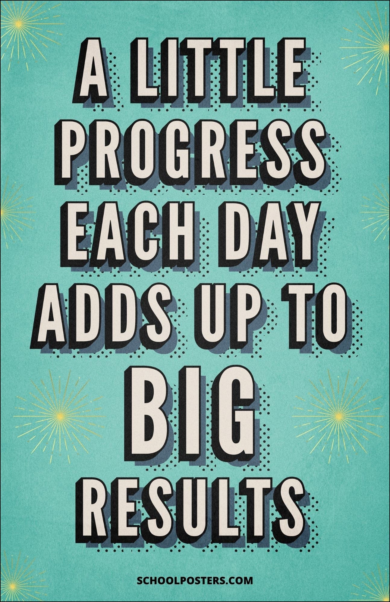 Progress Adds Up Poster
