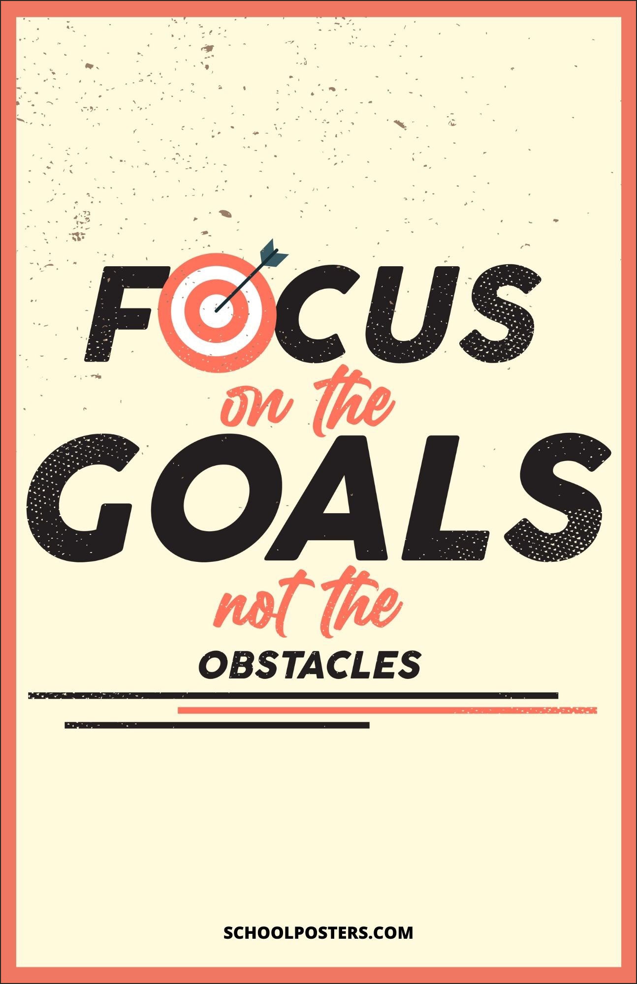 Focus On The Goals Poster
