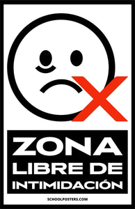 Spanish: Bully Free Zone Poster