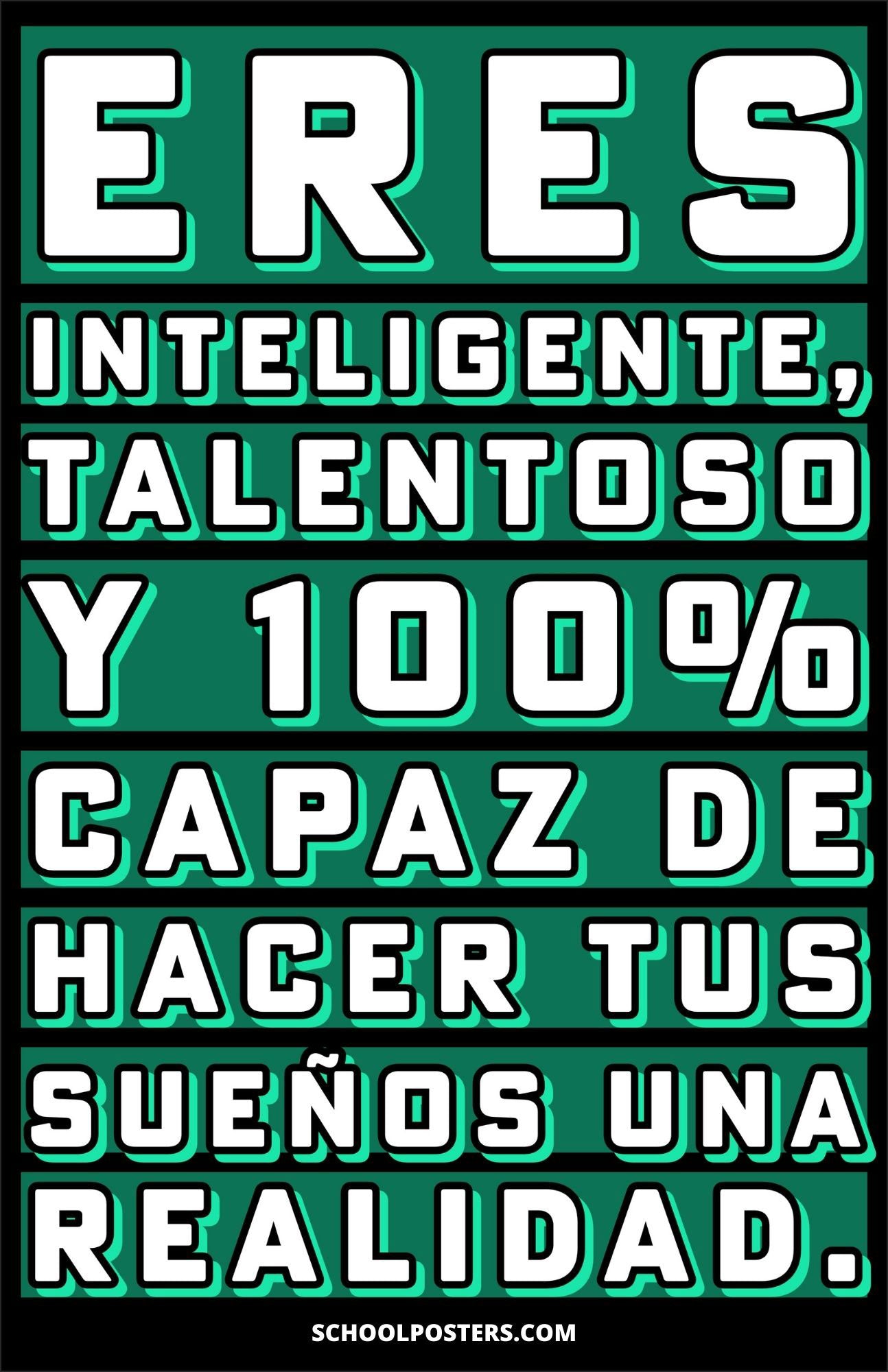 Spanish: Smart, Talented And Capable Poster