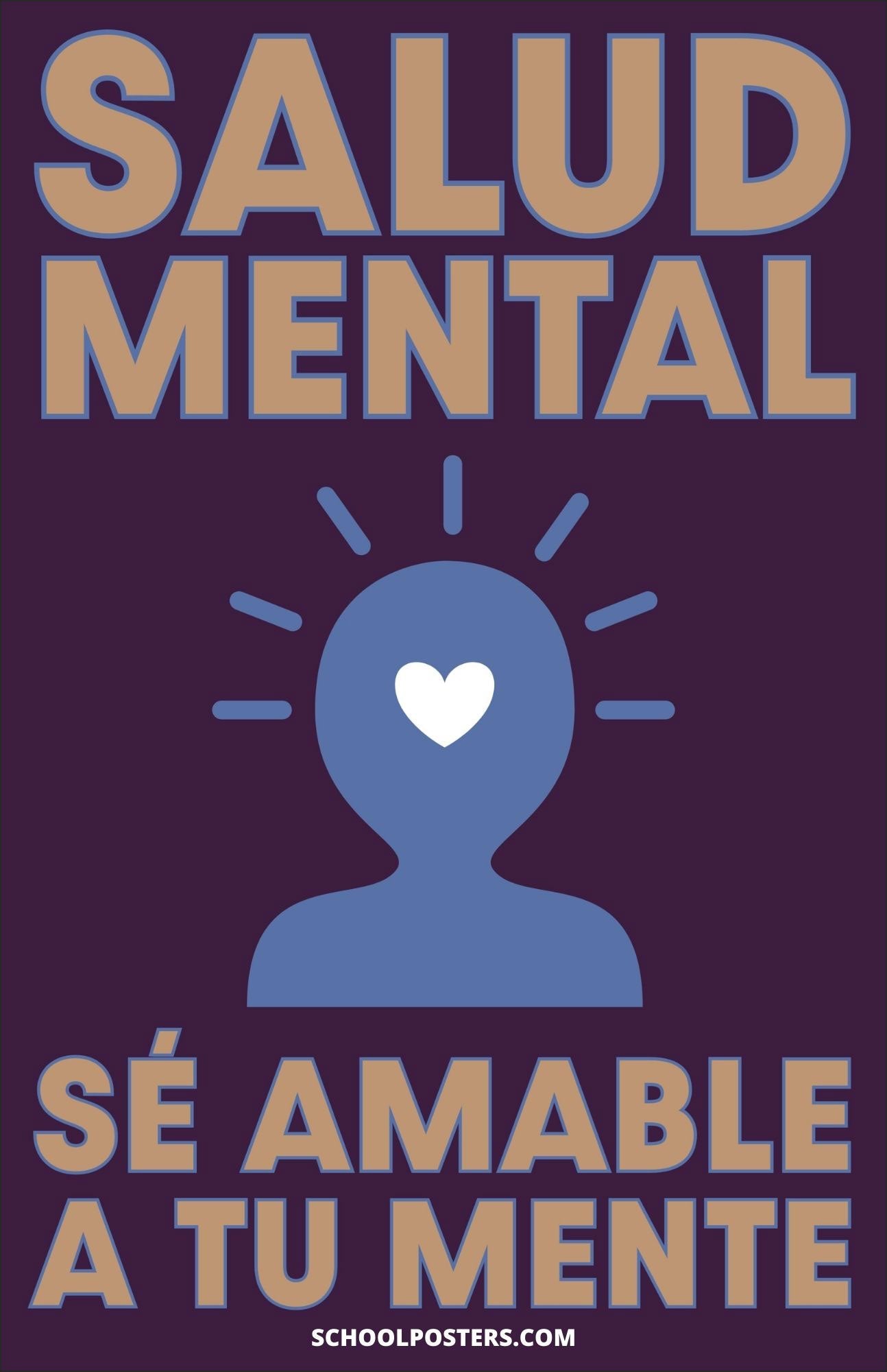 Spanish: Be Kind To Your Mind Poster – SchoolPosters.com LLC