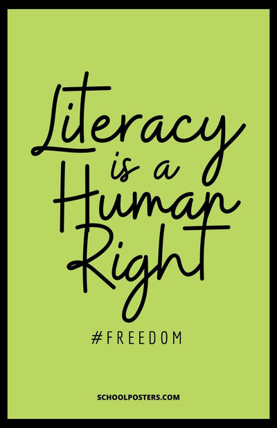 Literacy Is A Human Right Poster