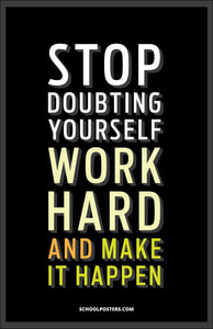 Stop Doubting Yourself Poster