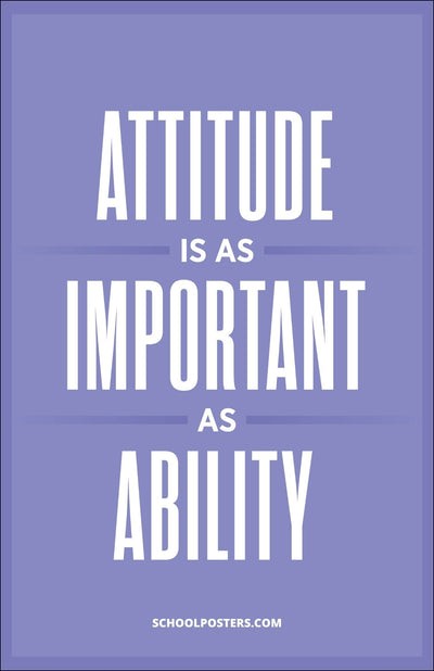 Attitude Vs. Ability Poster