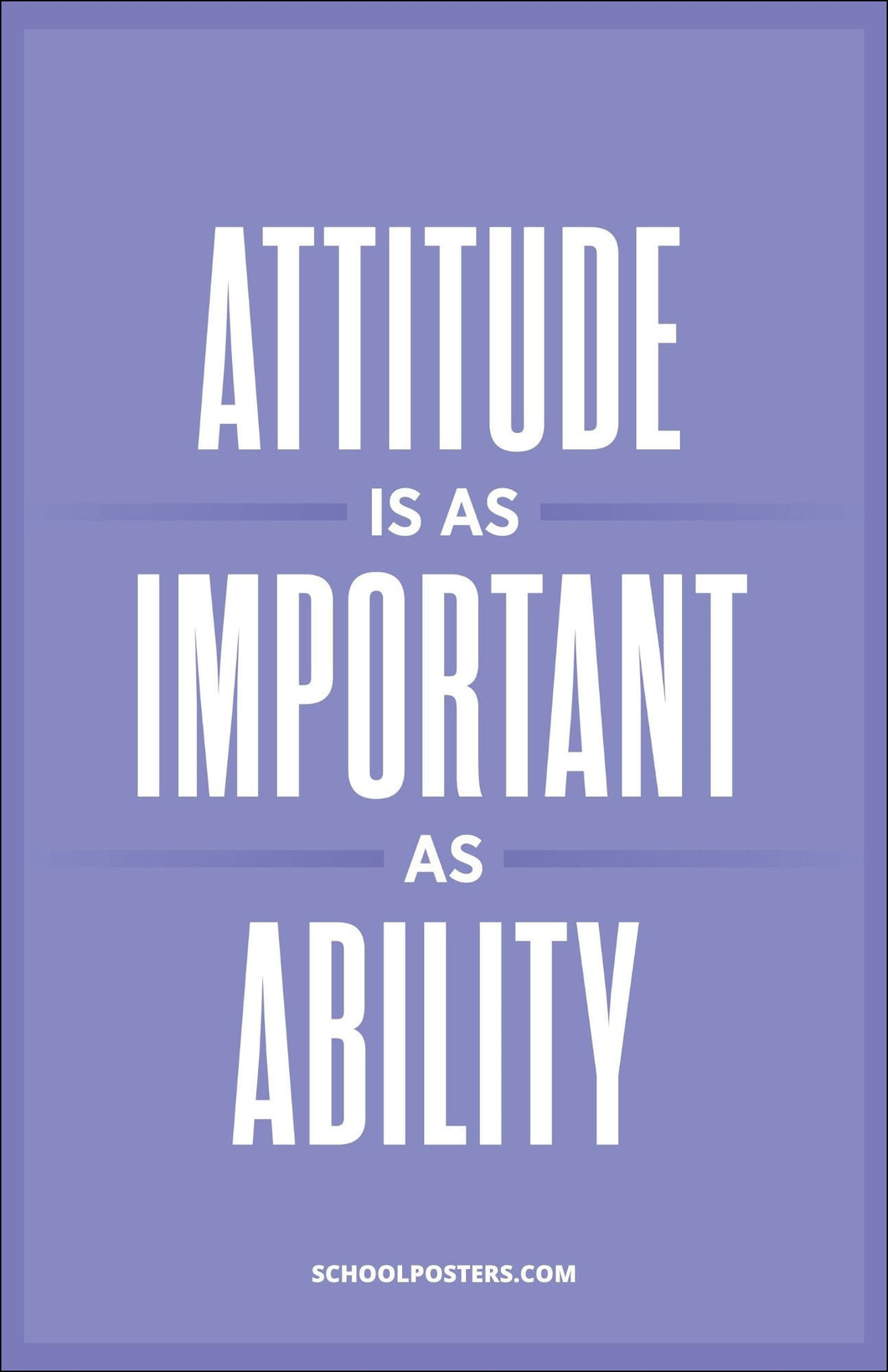 Attitude Vs. Ability Poster